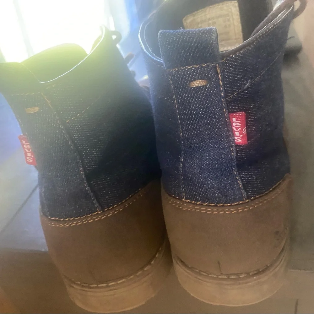 Men Levi's Denim and Brown Booties